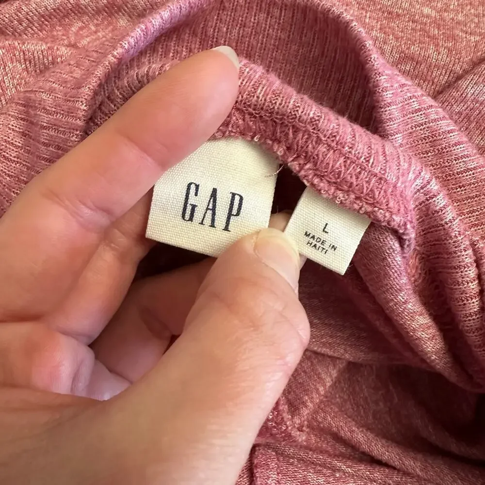 GAP‎ Softspun 3rd Lounge Set Pink Joggers L Top M Athleisure Cozy